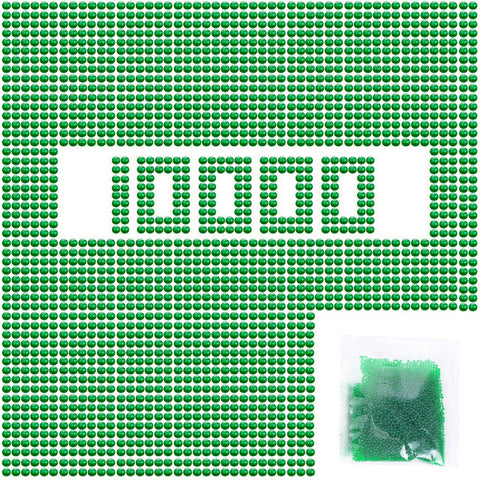 10,000 Gel Balls  (7-8mm) Green for Gel Gun