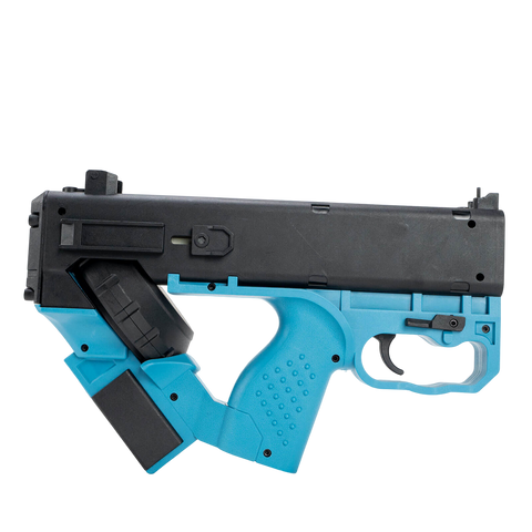 Cyberpunk 2077 DR-12 Quasar electric blue gel gun for rapid action