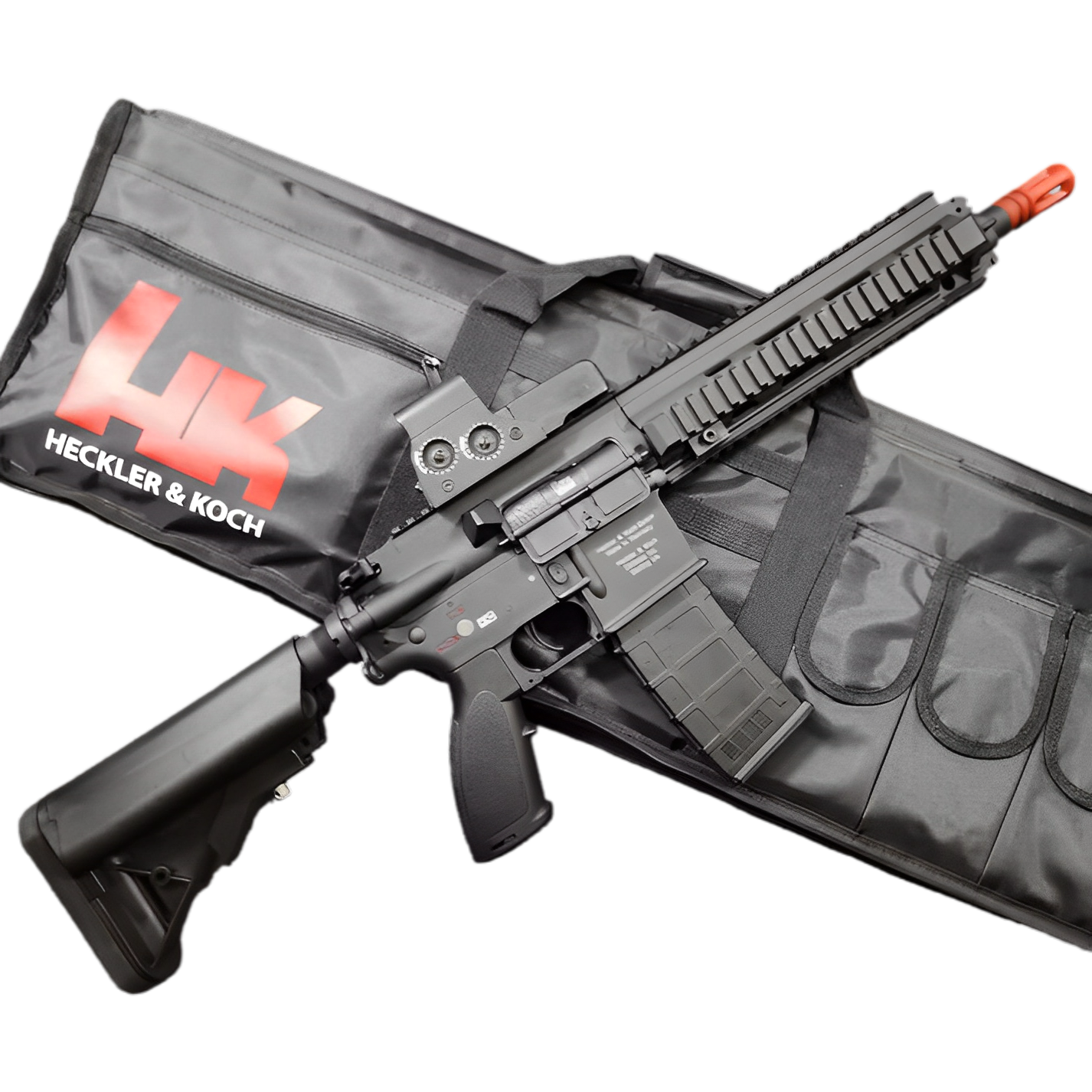 HK416 Gel Blaster by JIQU Featuring Adjustable Stock and Robust Design