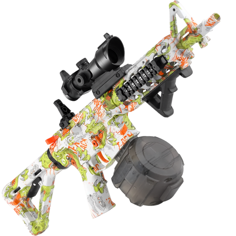 M4a1 drum weihui gel blaster electric green and black assault