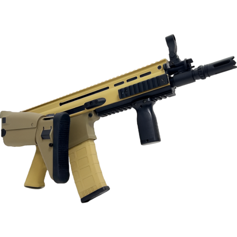 DEKAI SCAR AK16 electric gel blaster with versatile stock, semi-auto fire, and high-performance build.